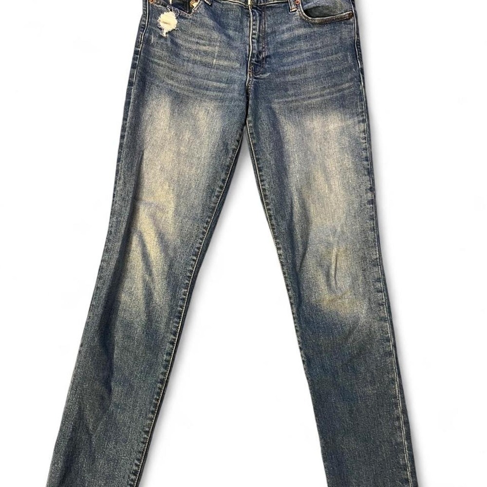 Gap 1969 real straight blue jeans size 29L